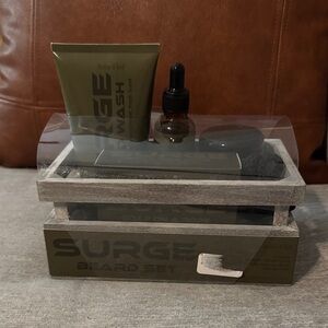 Surge Beard Grooming Set - Olive Green